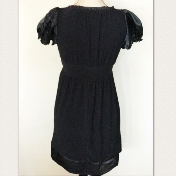❤️Wishes Wishes Wishes Y2K Black Puff Sleeve Dress Size M - Picture 2 of 5